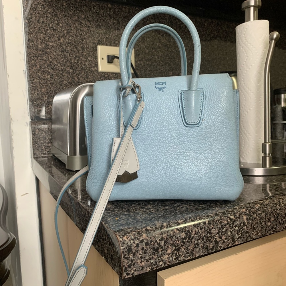 Authentic mcm mini milla tote